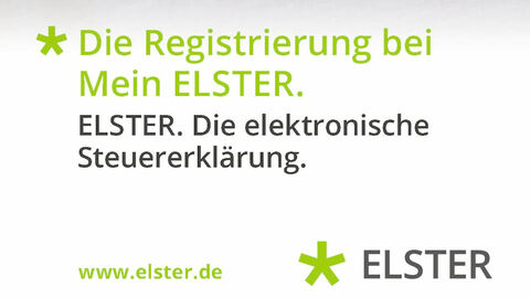 Hinweis auf die Registrierung bei www.elster.de