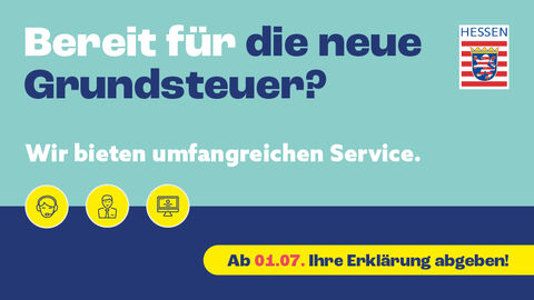 Bereit für die neue Grundsteuer? Bild mit dem Text: Bereit für die neue Grundsteuer?