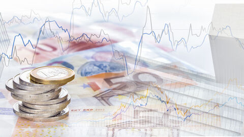 Euromünzen und Scheine