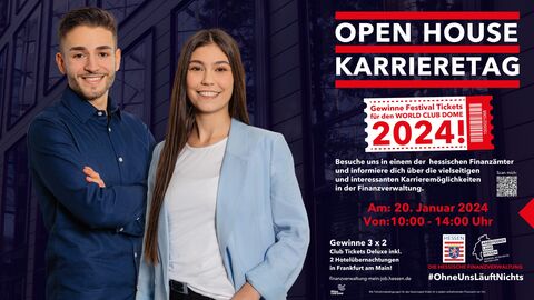 Flyer Open-Hause-Karrieretag